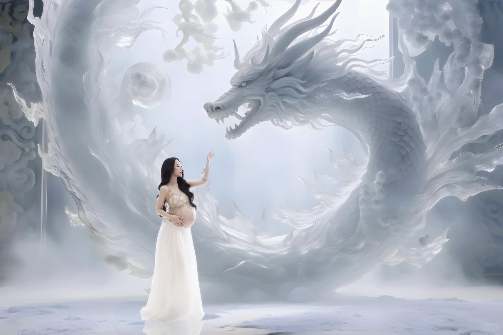 Ái nữ nhà Minh Nhựa khoe bộ ảnh cuối cùng trước khi sinh, nhan sắc “thách thức” tháng cuối thai kỳ - 4